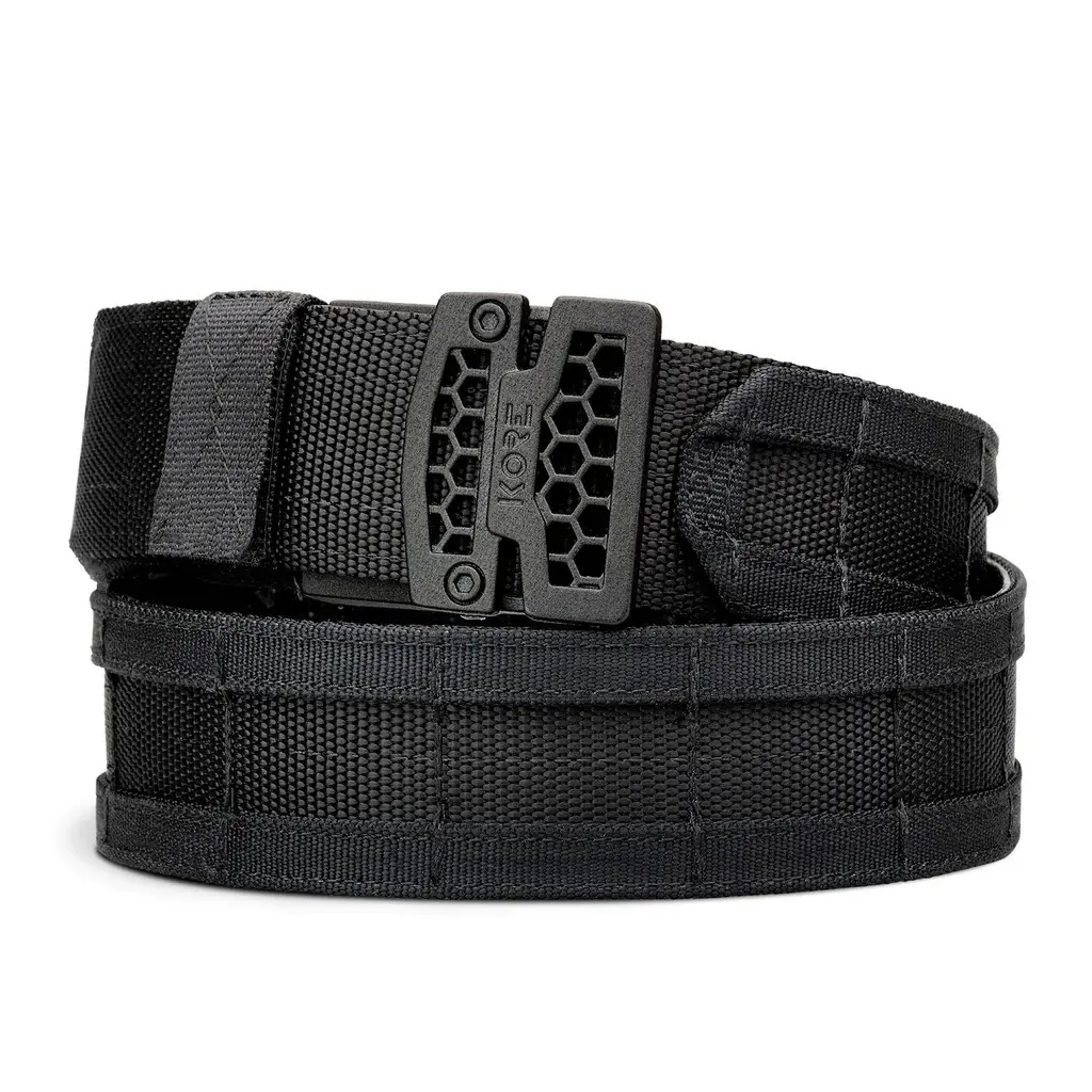 [B1-BATBLK-PADINR] B1 Black Battle Belt (Complete Kit) - 24" - 48" Reinforced Inner Belt