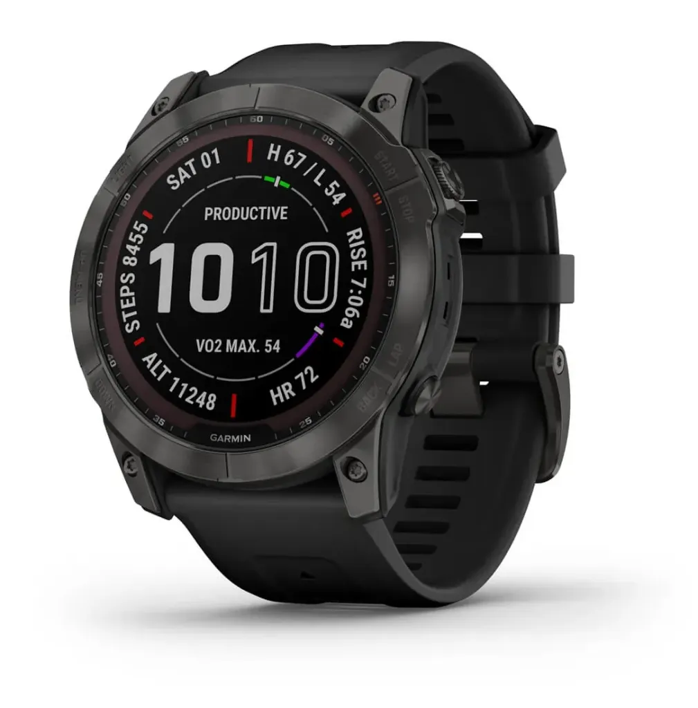 Fenix® 7X  Sapphire Solar Edition  (Carbon Grey) DLC Titanium