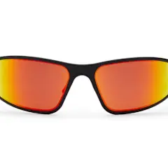 Wraptor Polarized Sunglasses Black Anodized w/ Black Logo Gatorz (Sunburst Mirror Polarized)