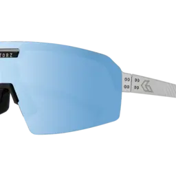 Havok  Non-Polarized Sunglasses Stainless Cerakote w/Engraved Logo Gatorz (ANSI Z87+ Smoke w/ Blue Mirror w/Anti-Fog)