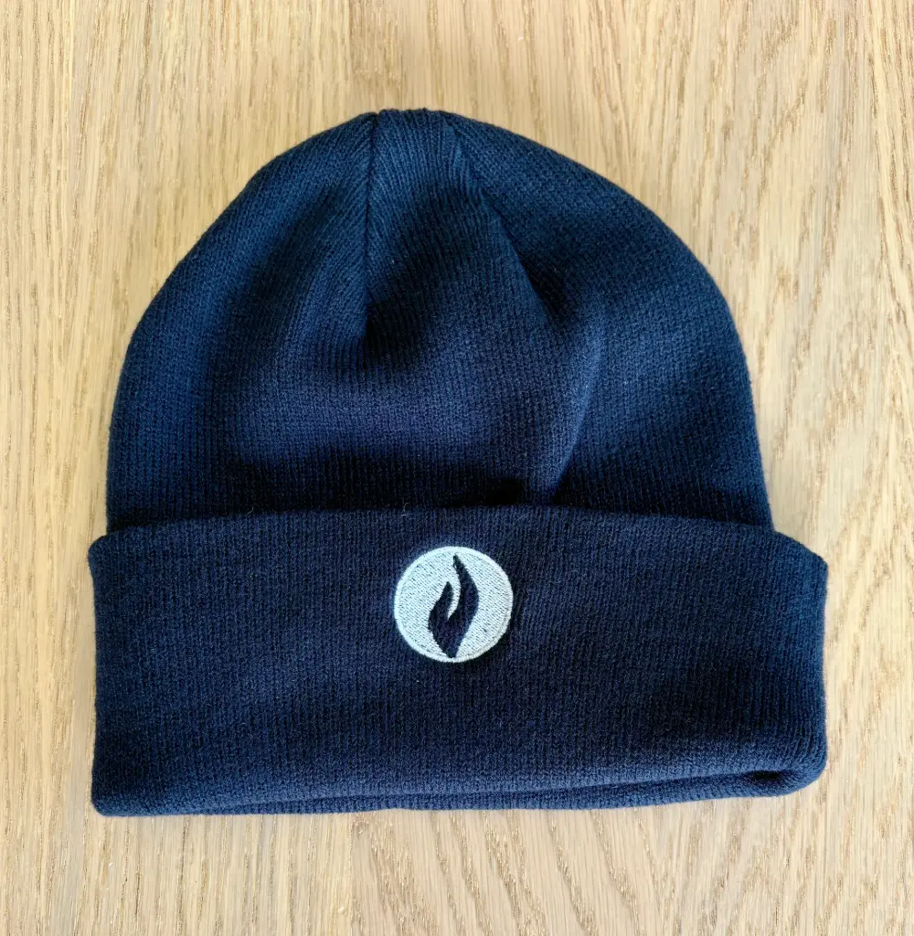 Bonnet broderie 'Police' (Black)