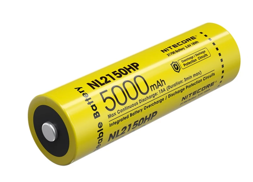 [NL2150HPI] Nitecore 21700 Li-Ion 3.6V 5000mAh Rechargeable Battery