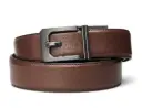 Brown Leather Gun Belt X3 Buckle (Nickel Free) 24-44"