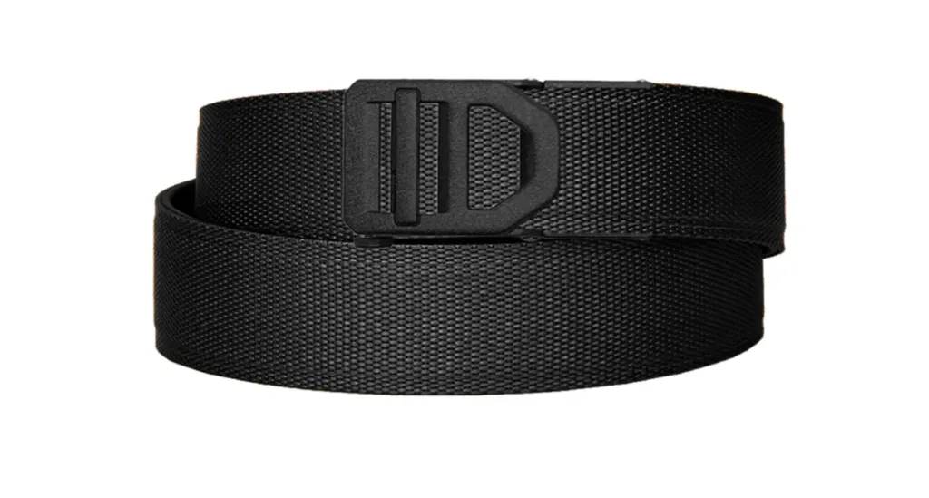 Black Tactical Gun Belt 1.5" X6 Black Buckle  24-54"