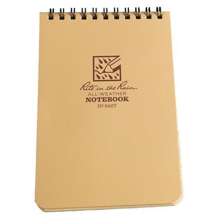Top Spiral 4x6'' Notebook (Tan)
