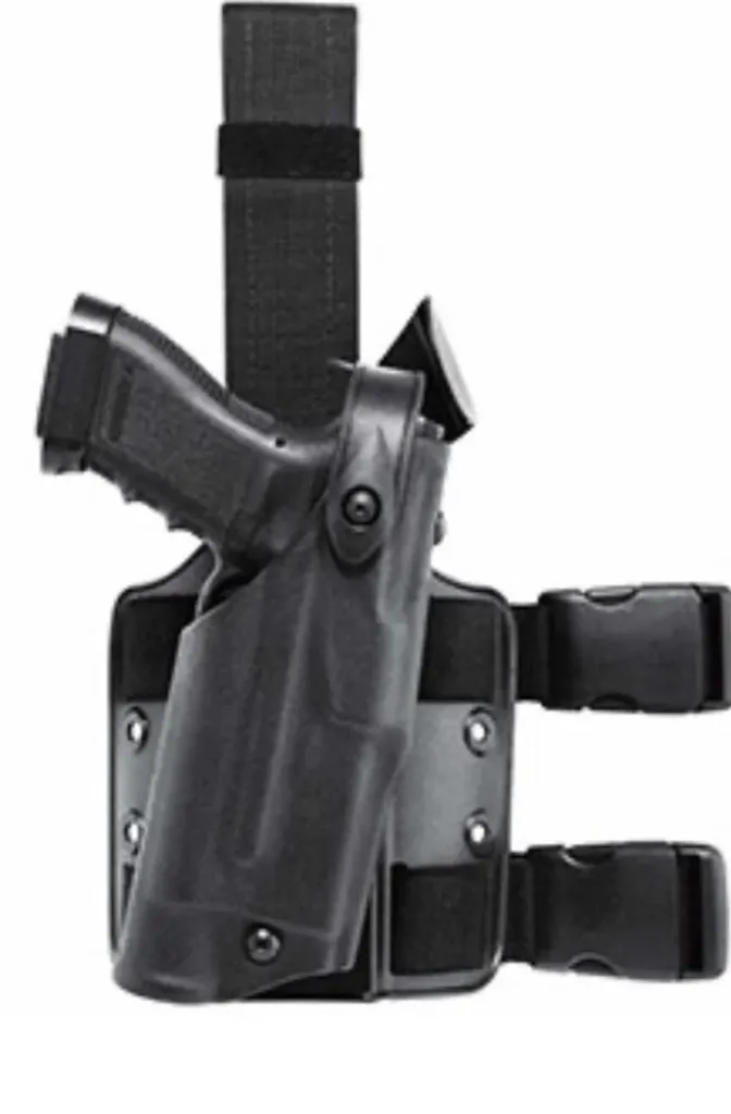 [6305-8192-132] Model 6305 ALS/SLS Tactical Holster w/ Double Quick-Release Leg Strap for S&W M&P9 w/ Light (STX Tactical) Left Hand