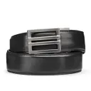 Black Leather  Belt X1 Gun Buckle (Nickel Free) KORE