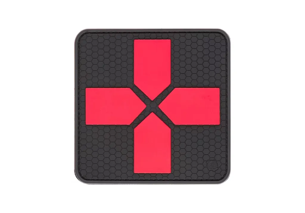 [JTG.FRP.bm] Big RedCross Medic Rubber Patch, 100mm (BlackMedic)