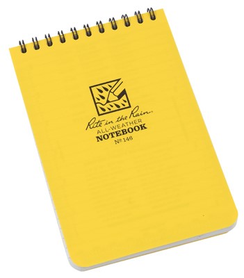 [RI-146] Top Spiral 4x6'' Notebook (Yellow) Rite In The Rain