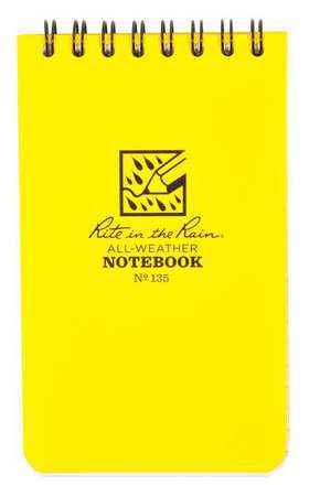 [RI-135] Top Spiral Notebook 3x5'' (Yellow)