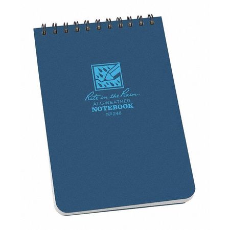 [RI-246] Top Spiral 4x6'' Notebook (Blue) Rite In The Rain