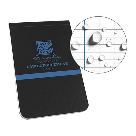 Law Enforcement Notebook 12.7x8.9cm (Thin Blue line Edition) Rite In The Rain