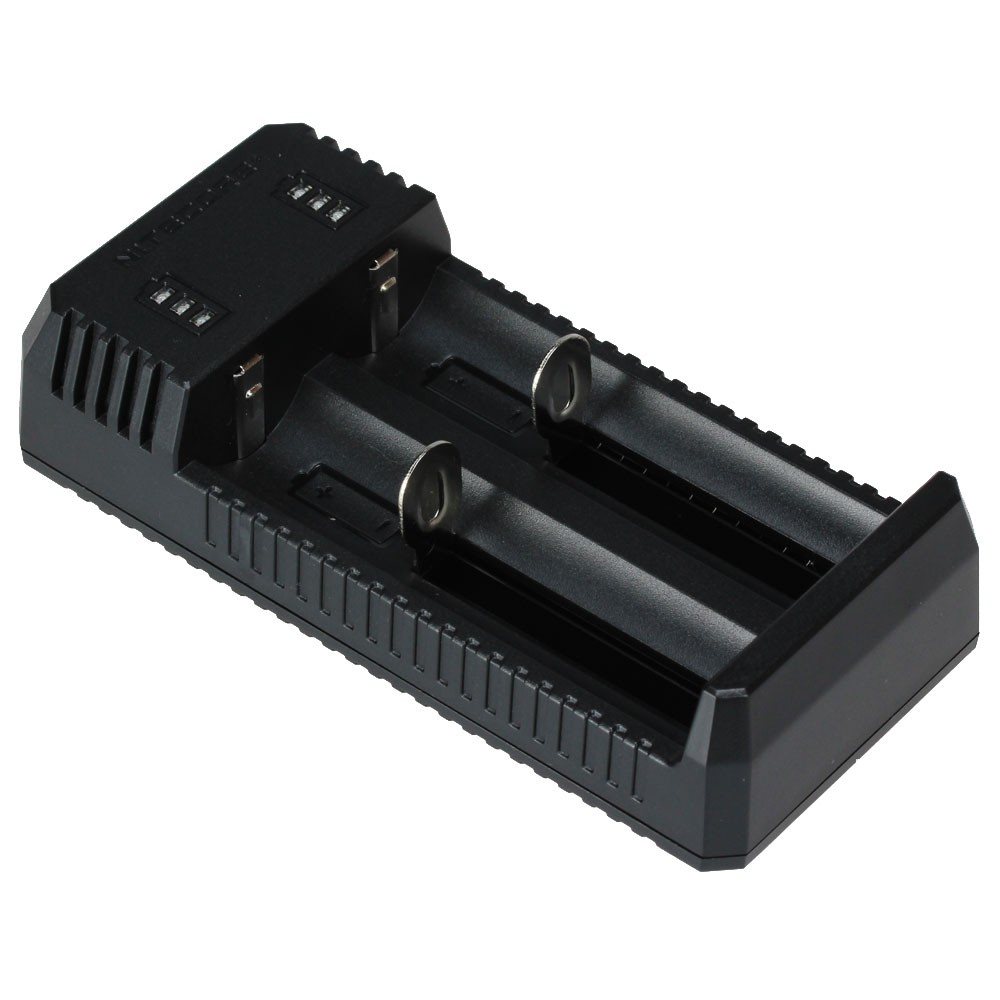 UI2 Dual-Slot USB Charger, for 18650, 21700, 18350, 20700 Batteries