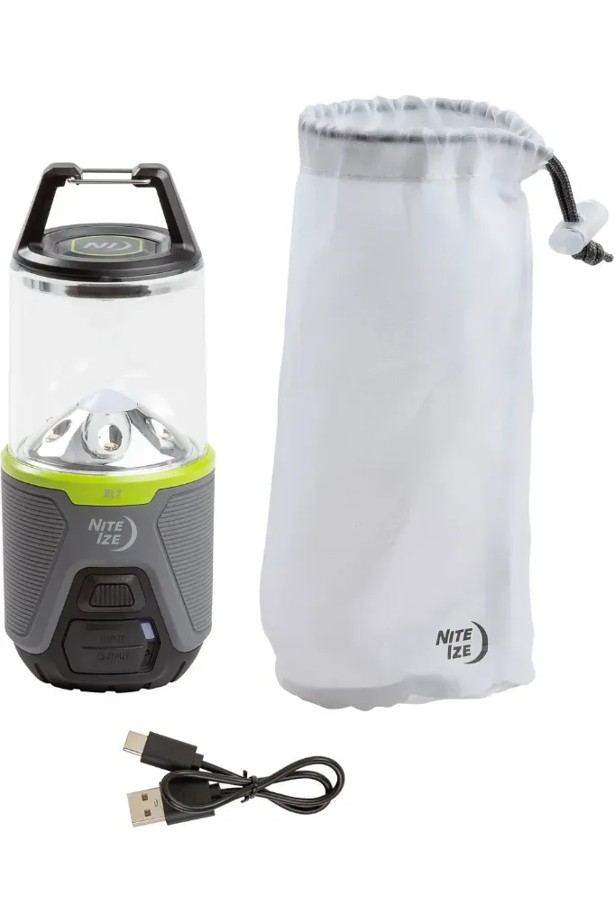 Radiant RL2 Rechargeable Camping Light - 400 lm - Gray / Green Nite-Ize