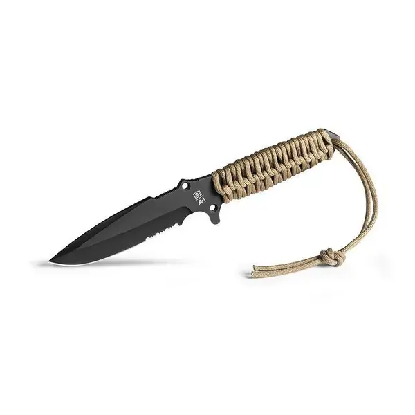 Maraudeur Paracord 550 Serration + Etui Kydex (Coyote Brown)