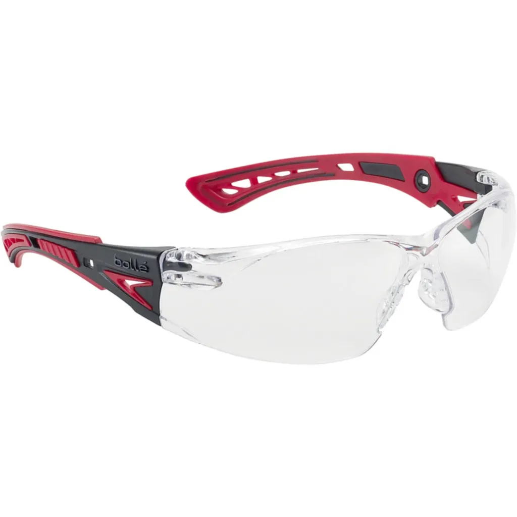 [RUSHPPSI] Bolle Rush+ Clear Lens Glasses (Red/Black)