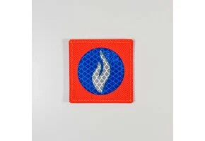 Belgian Police Logo Patch Hi Viz (Orange)