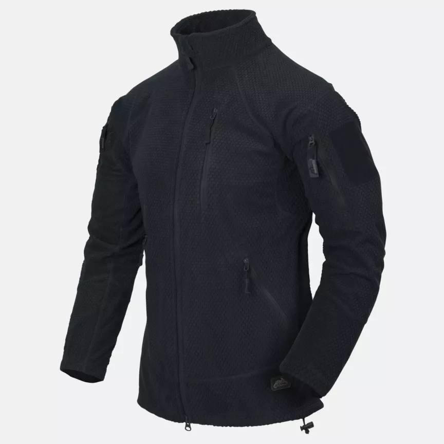 Alpha Tactical Jacket Grid Fleece (Navy Blue) (S)