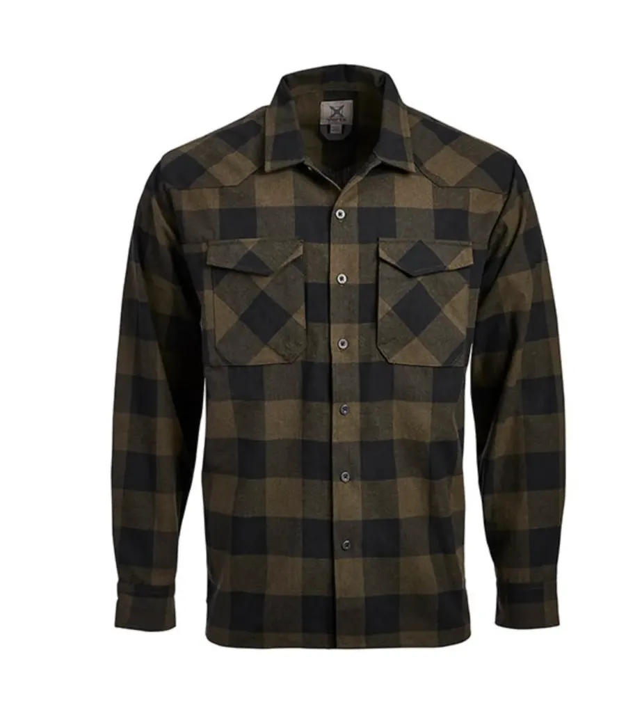 [VTX 1501 S] Canyon Valley Flannel (Marshland Plaid) (S)