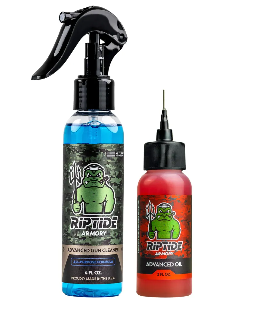 2 Bottle Kit (Cleaner & Oil) - 4 & 2 OZ - Riptide Armory