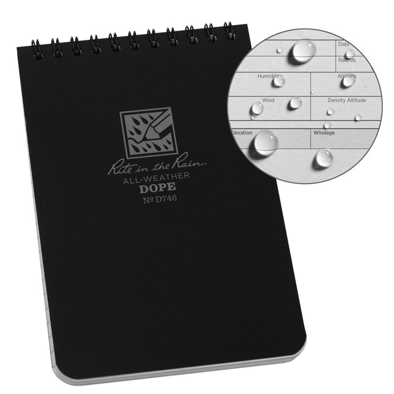 [RITR-D746] Dope Logbook (Black) Rite In The Rain