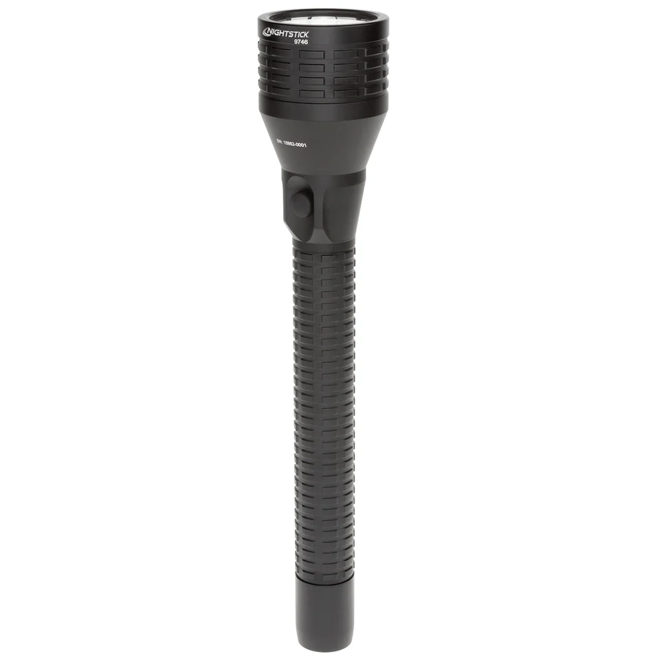 NSR-9746XL Metal Full-Size Flashlight - Li-Ion (Black) Nightstick