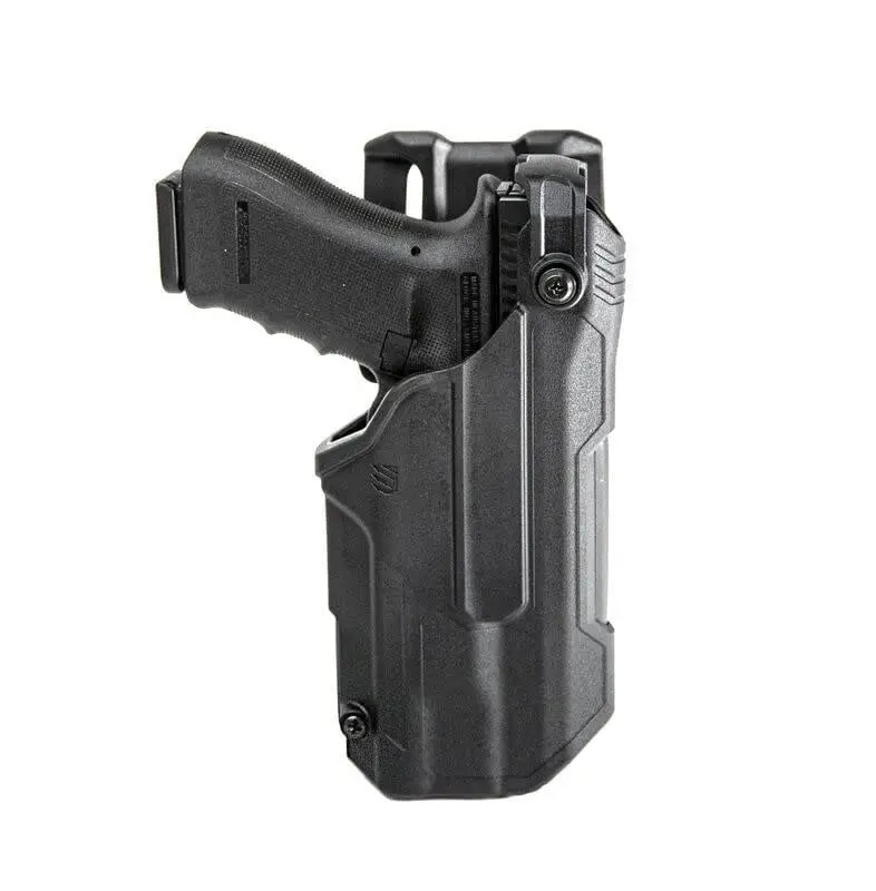 [44N613BKL] T-Series L3D Light Bearing Duty Holster for Glock 21, S&W M&P 9, HK VP9 w/ TLR1/2  (Black) Blackhawk (Links)