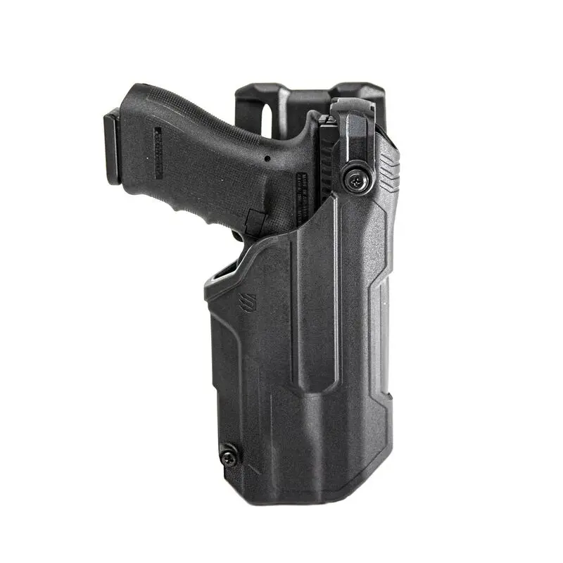 [44N700BKL] T-Series L3D Light Bearing Duty Holster for Glock 17/19 w/TLR7/8  (Black) Blackhawk (Left)