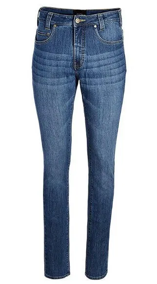 HAYES WOMENS HIGH RISE Straight Jeans MEDIUM WASH