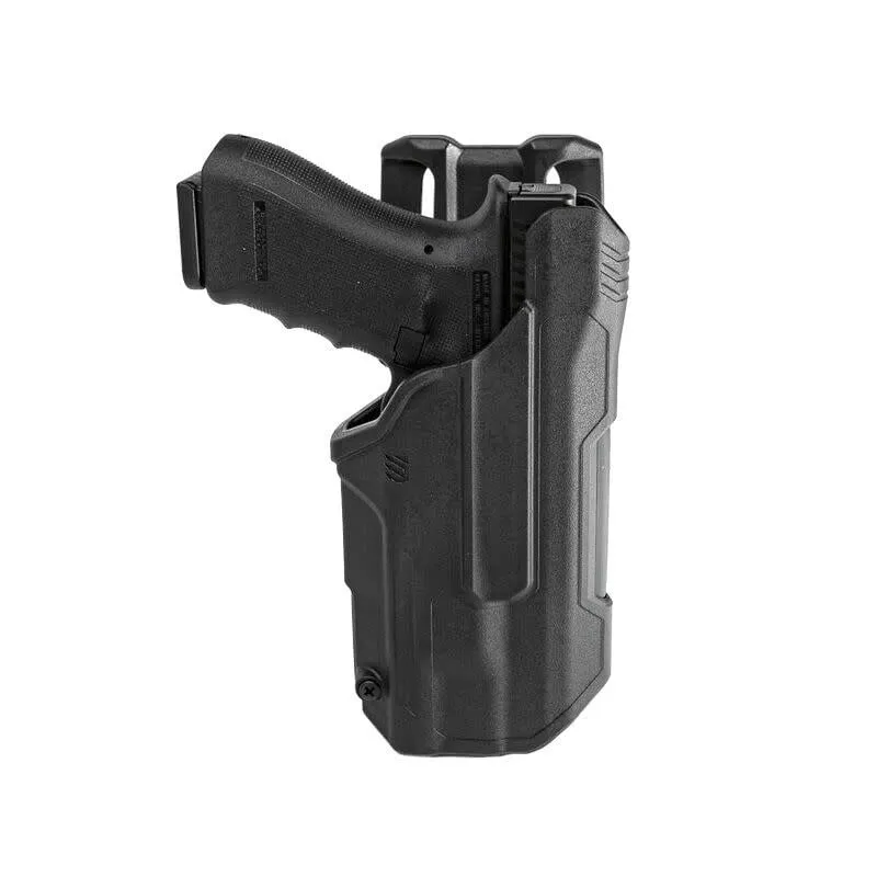 T-Series L2D Light Bearing Duty Holster for Glock 17/19/45 w/TLR1/2 (Black) Blackhawk