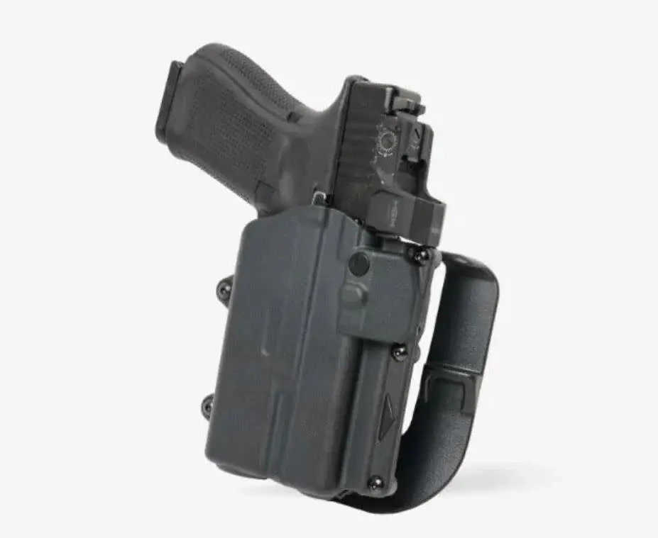 [R2-P-0601-BK-LH-CL-A0-C] Rapid Force Level II Holster w/ paddle for Glock 17/17 MOS - Compact Light (Black) Alien Gear (Linkerhand)