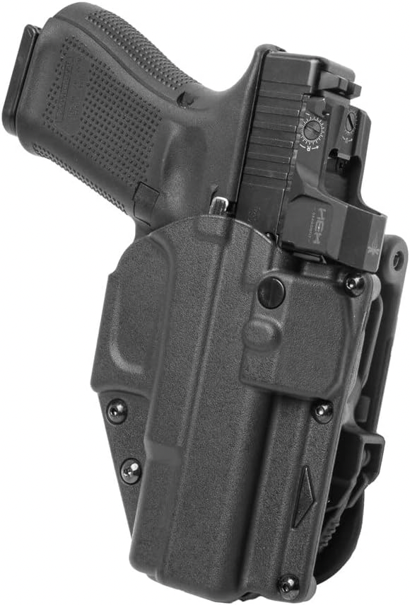 Rapid Force Level II Duty Holster for Glock 17/17 MOS - Paddle - No Light (Black) Alien Gear