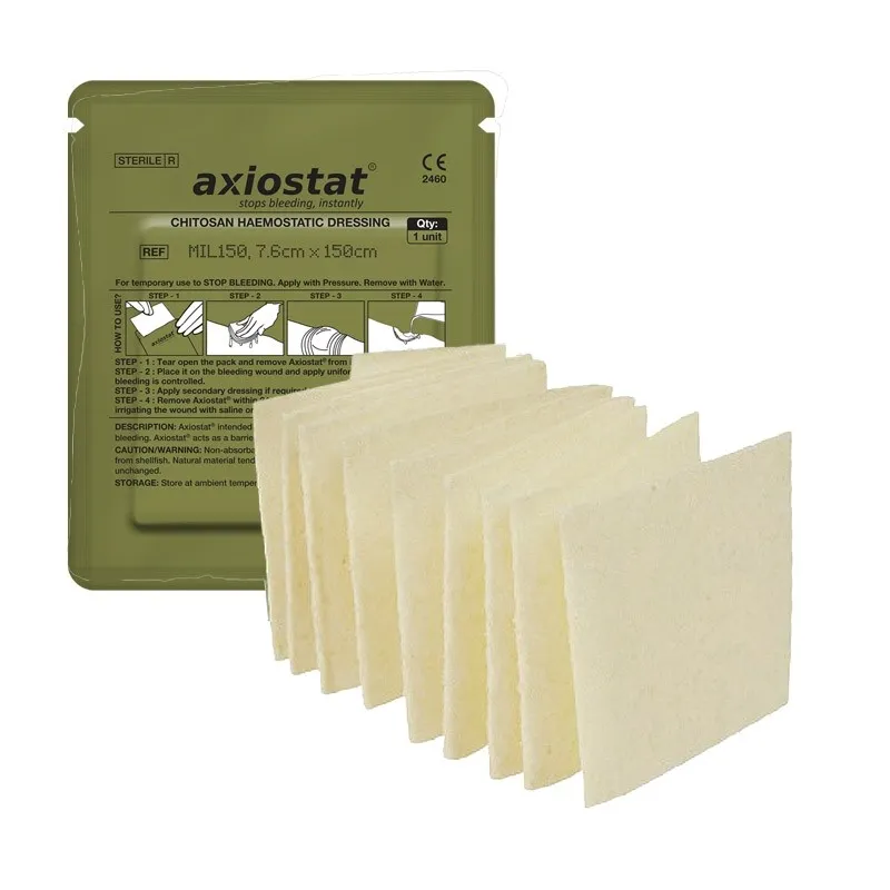 Z-Fold Hemostatic Gauze MIL150 8x150cm - Axiostat