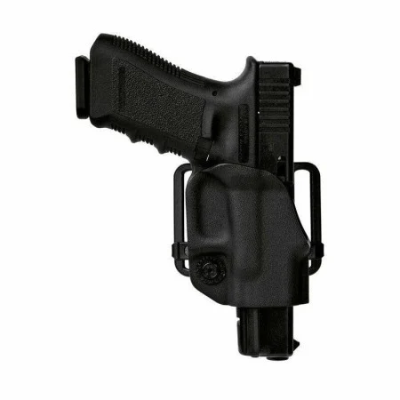 [VKH846] Polymer Belt Holster with Double Belt Loop HK P2000 USP Compact 9/.40 (Black) Vega Holster (Gauche)