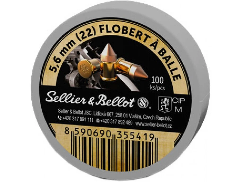 Sellier & Bellot 5.6mm (22) Bosquettes Flobert (100pcs)