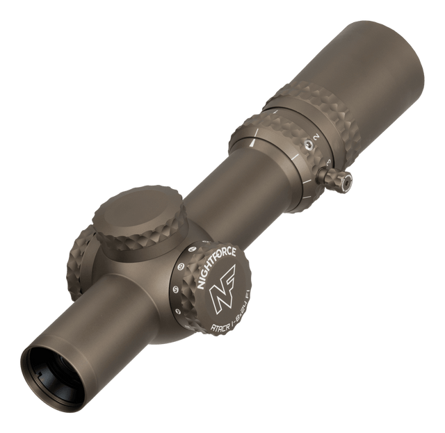 NX8 1-8X24mm F1 Capped E/W .2 Mil-Radian - PTL - FC-DMX (FDE) Nightforce