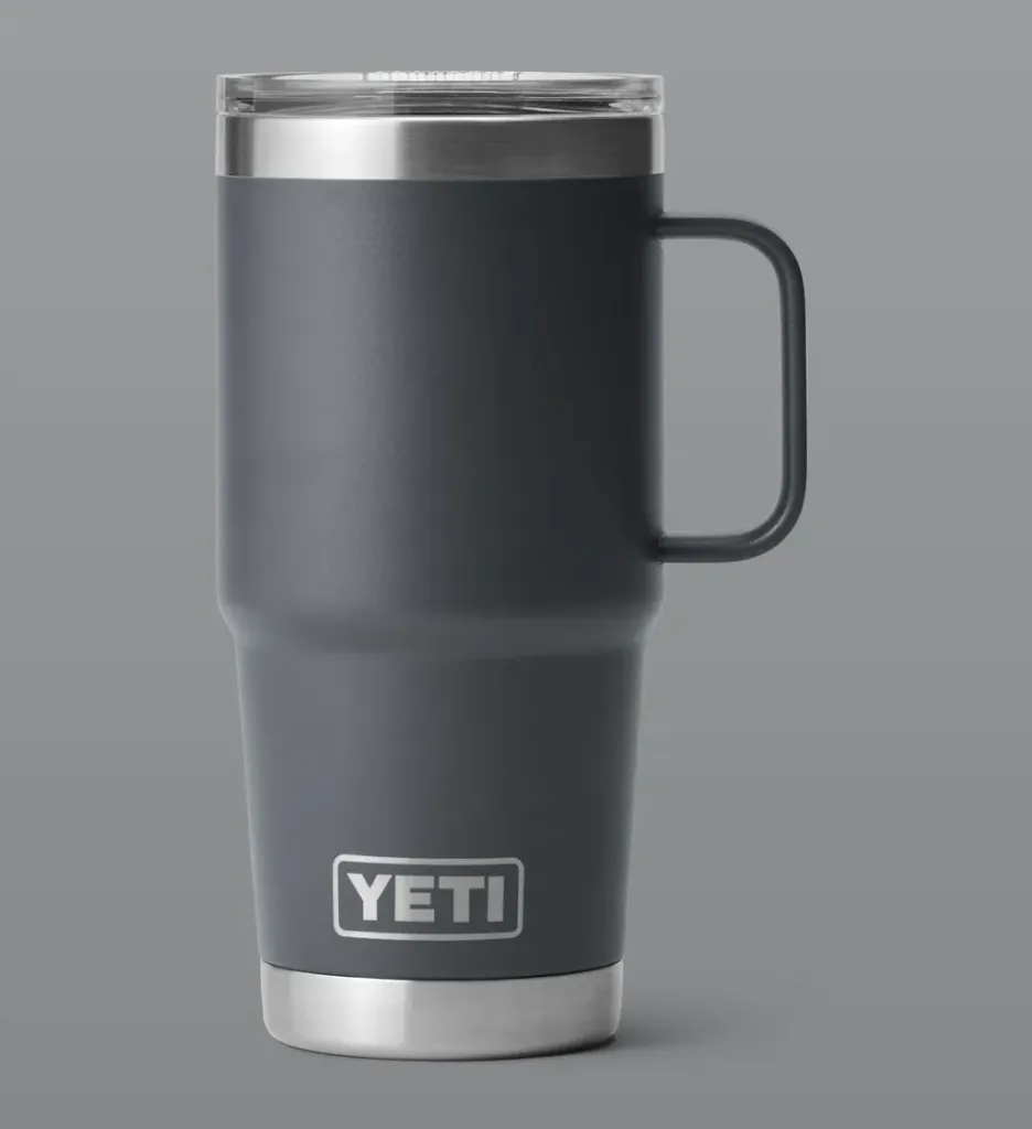 Rambler 20 oz (591 ml) Travel Mug - Yeti (Charcoal)