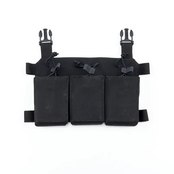 [TPC_TRMP_MP2-2-3-BK] Thorax Triple Rifle Mag Placard w/ MP2 (Black) Haley Strategic