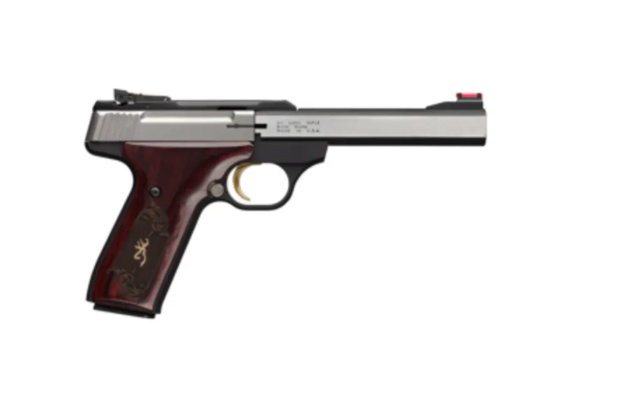 BUCK MARK MEDALLION S/S,MS,ADJ S,22LR Rosewood - Browning