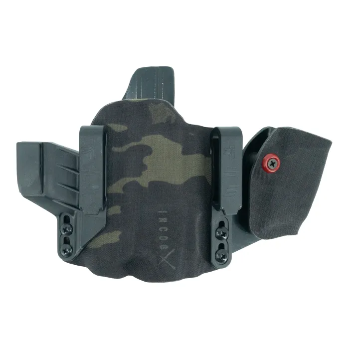Incog X Holster for Glock G17/19 Compact Light w/Mag Caddy (Multicam Black) - Haley Strategic/Safariland (Linkshandig)