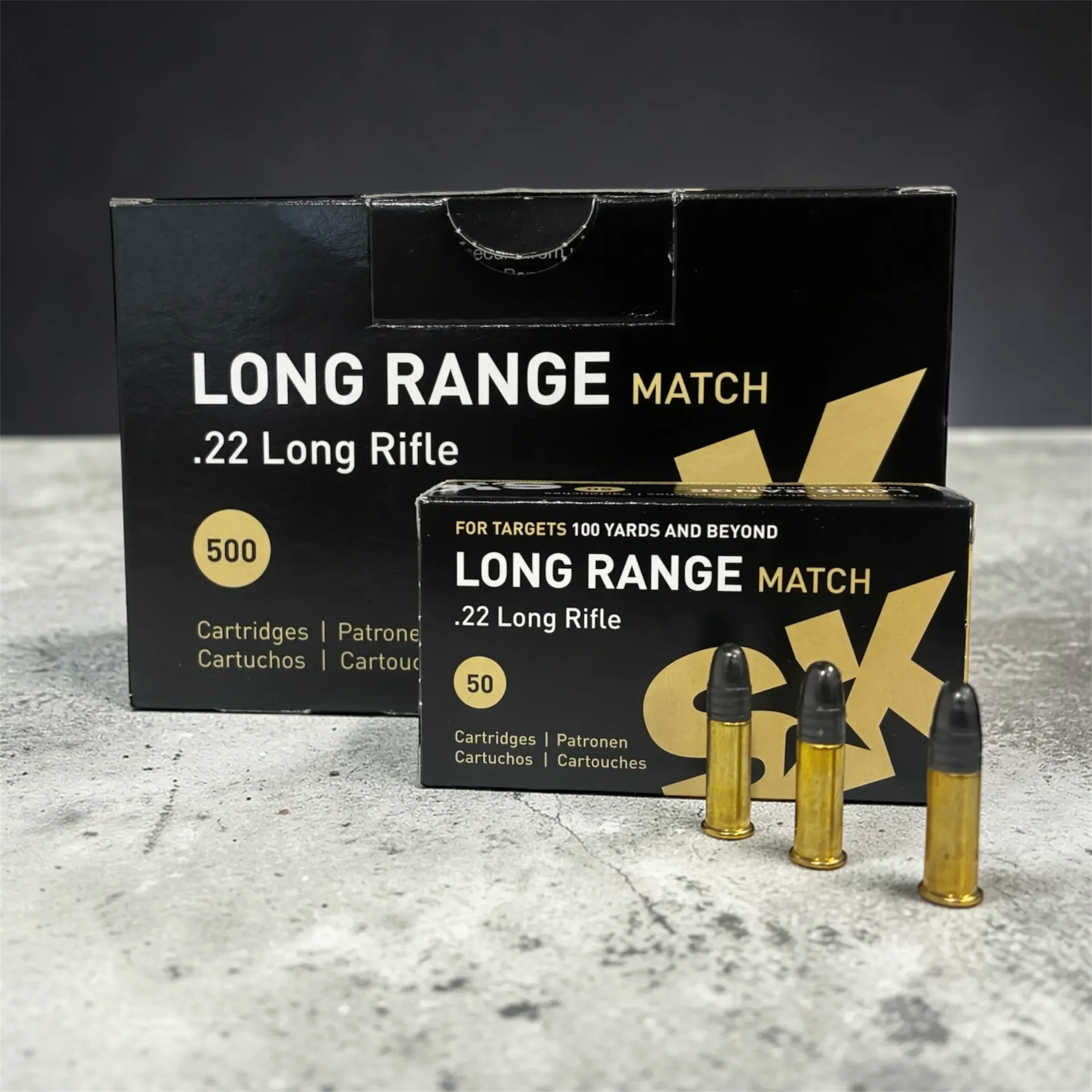 SK Rifle Match .22 Long Rifle 40 Grain , 500 Rounds,