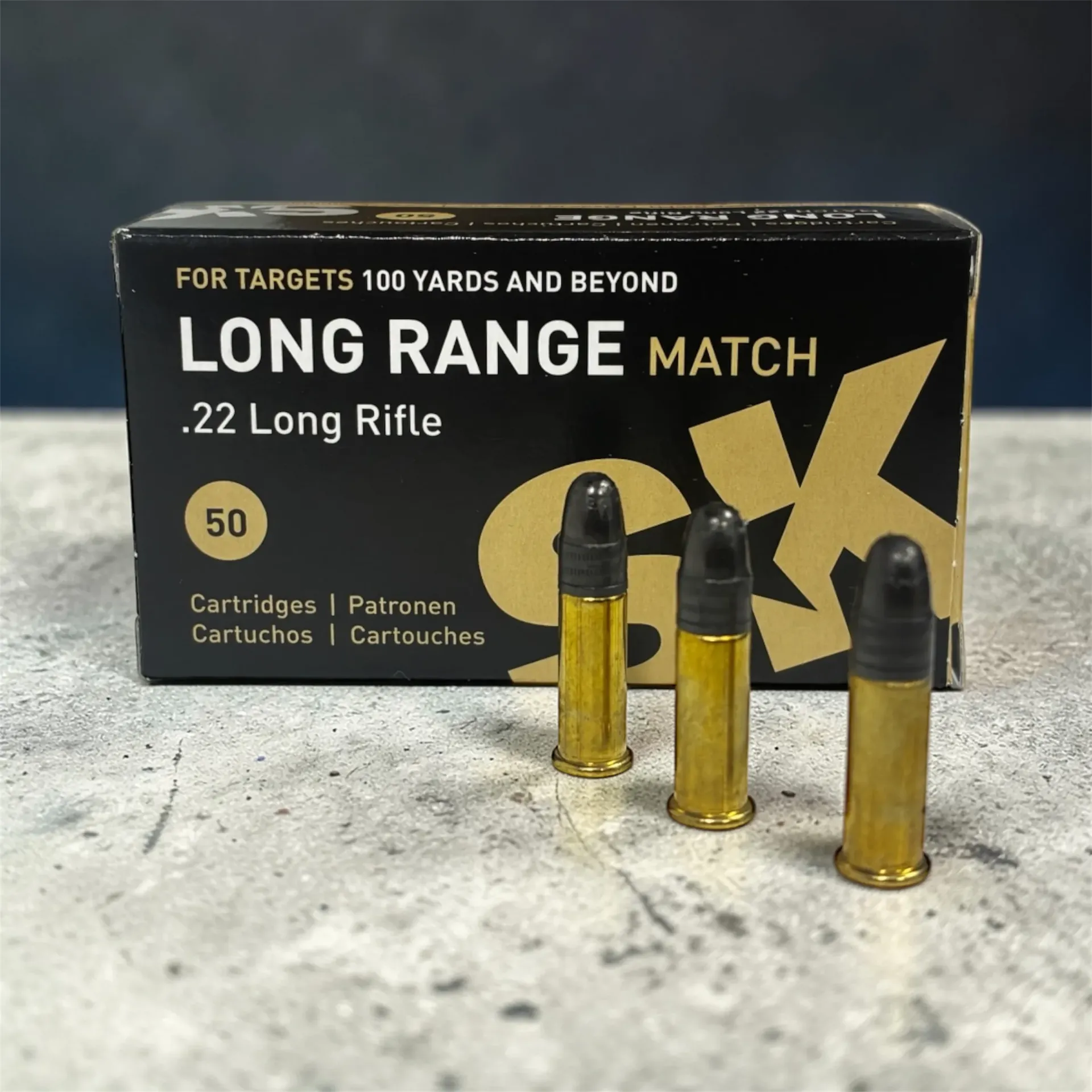SK Long Range Match .22 Long Rifle 40 Grain , 50 Rounds,