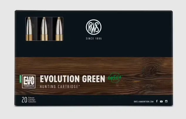 RWS 30-06 139grains 9.0g Evolution Green 20 pcs