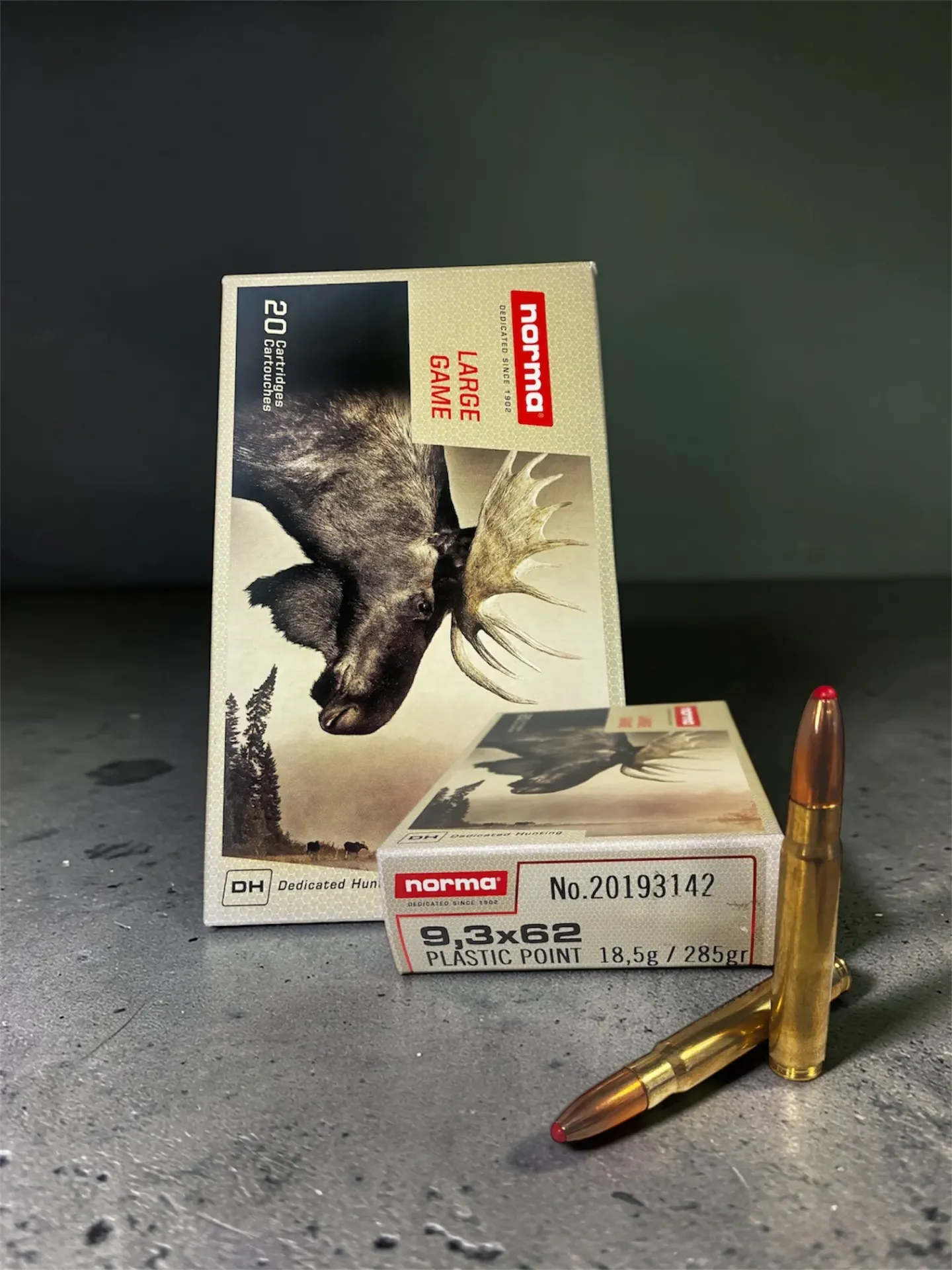 Norma 9.3*62 285grains 18.5g Plastic Point 20 pcs