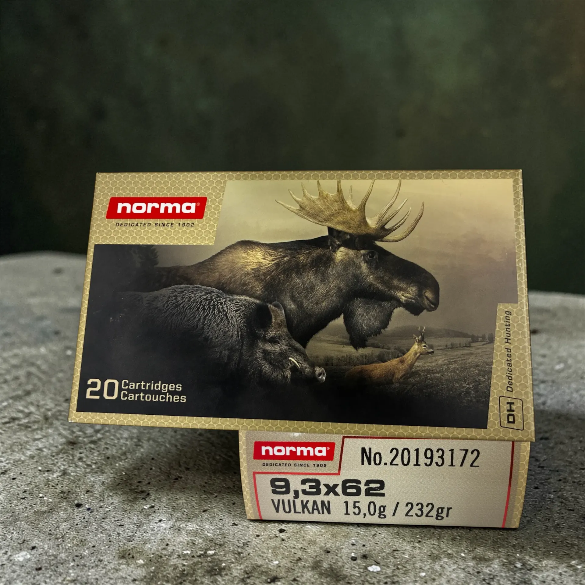 Nor 9.3*62 232grains 15g Vulkan 20 pcs