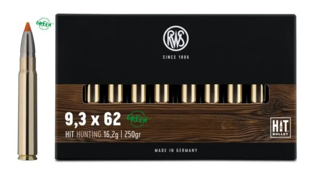 RWS 9.3*62 250grains 16.2g EVO Green 20 pcs