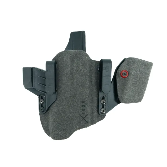 [SL_ICH_G1719_L2M1_LH-1-1-GRY] Incog X Holster for Glock G17/19 Large Light w/ Mag Caddy (Grey) - Haley Strategic/Safariland (Left Hand)