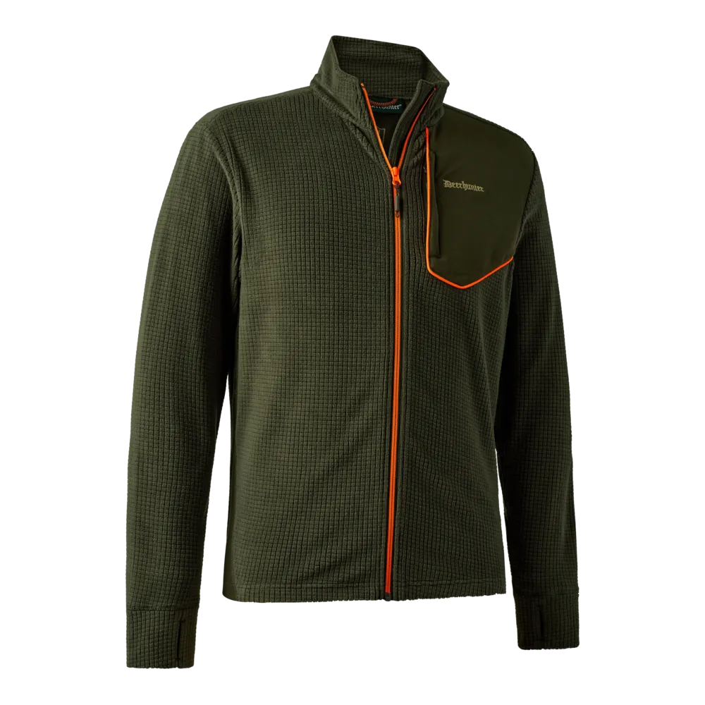[8095-361-S] Chamois Full-Zip Fleece (Forest Green) Deerhunter (S)