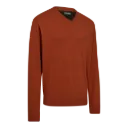 Harrington V-neck Knit (Oak Rust Melange) Deerhunter