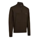 Harrington ½-Zip Knit (Brown Melange) Deerhunter